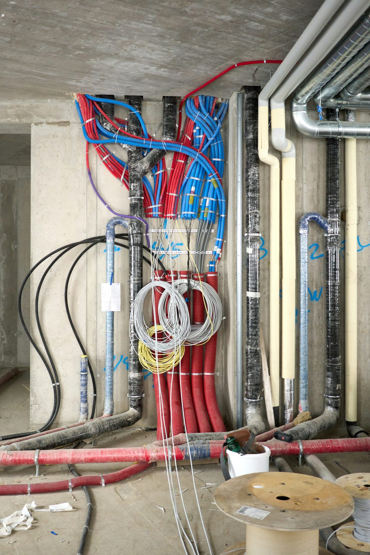 Mechanical and piping rough-in